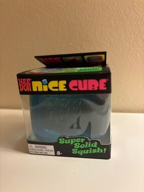 Nee Doh Nice Cube Super Solid Squish! - Blue